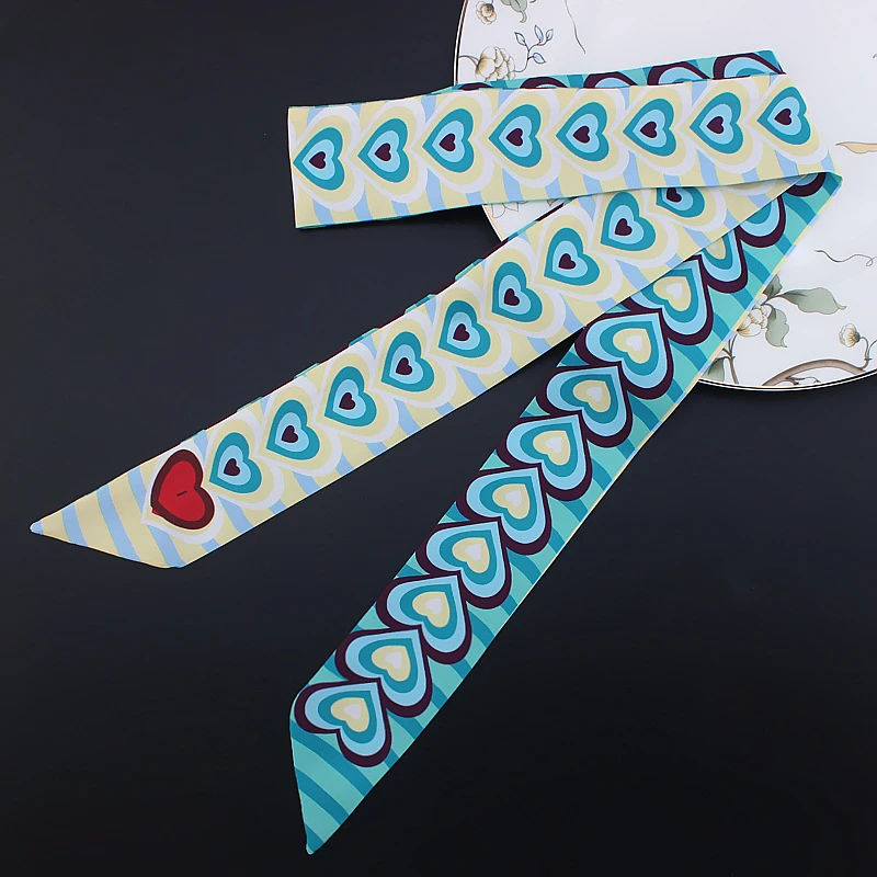 엑스트라 롱 120cm 실크 리본 스카프 여성용 멀티  - Face Scarf Mask 리뷰 및 가격