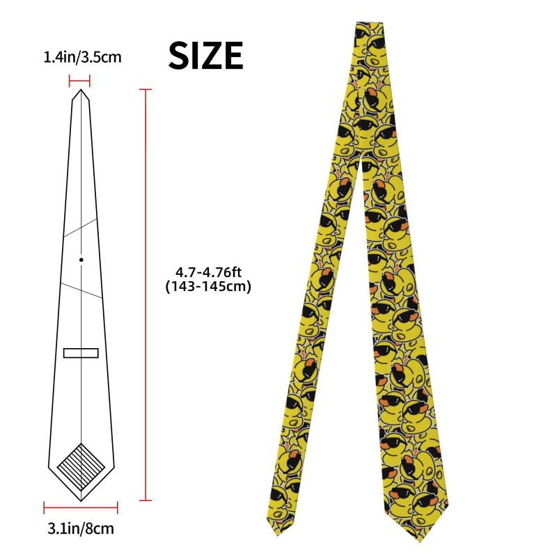 귀여운 고무 오리 넥타이 남성용 8cm 슬림 넥타이 만 - Skinny Tie Men 리뷰 및 가격