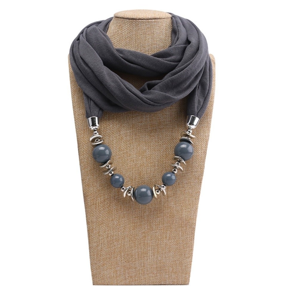 쉬폰 스카프 목걸이 비즈 장식 에스닉 스타일 펜던트 스 - Infinity Scarf Knit 리뷰 및 가격